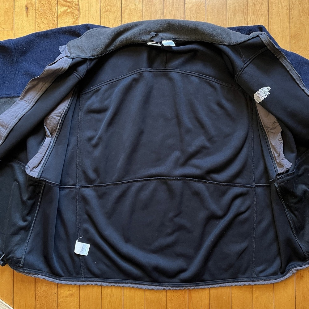 VTG The North Face GORE Windstopper Fleece Jacket Navy Blue 90s Outdoor Size XL - Picture 9 of 14